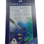 Lápis de Cor Aquareláveis 12 Cores Art Grip – Faber-Castell.
