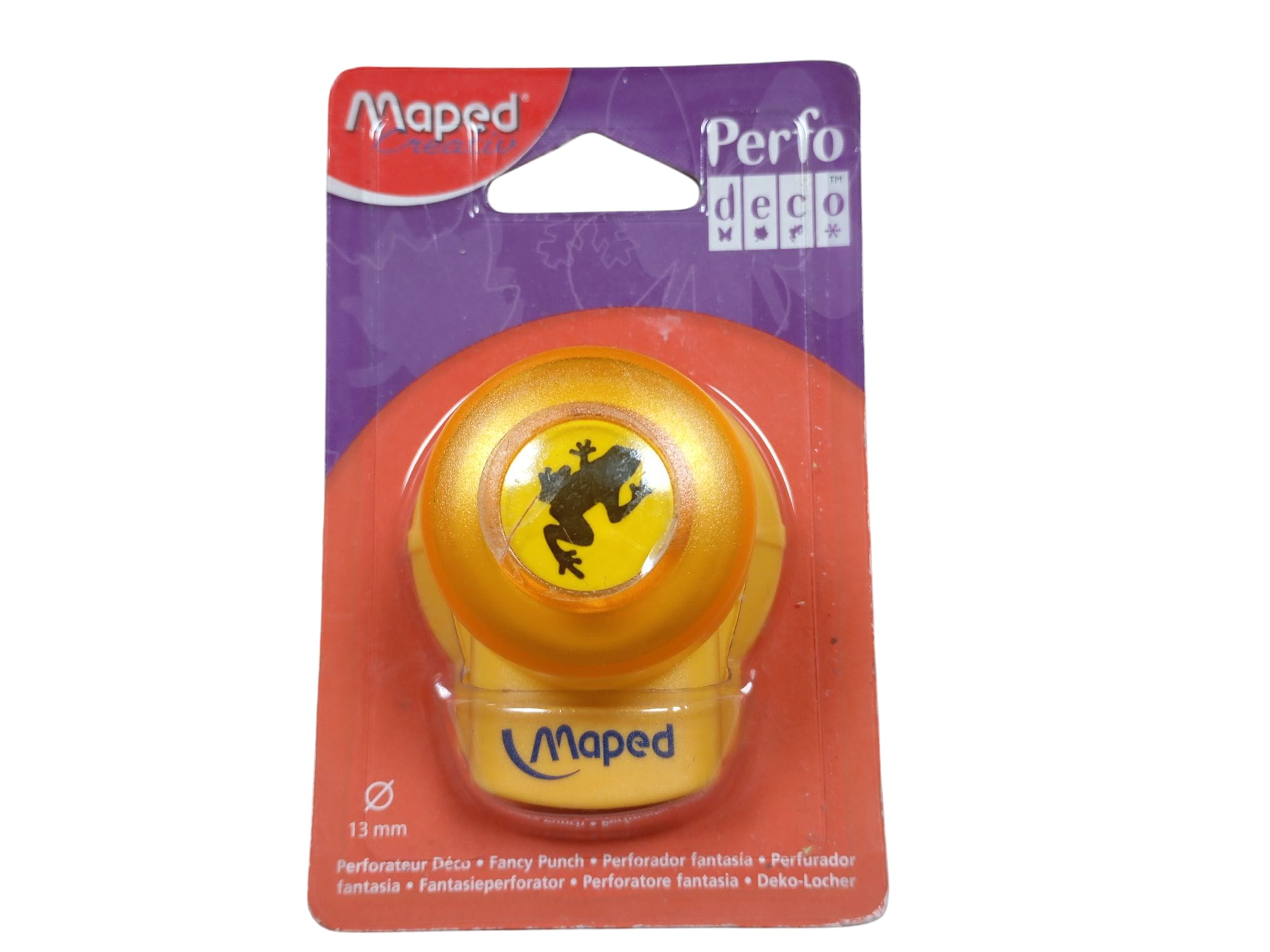 3ca6161c-f682-490a-b026-fb3eaa1ff851 Furador Maped – Formato de Sapo (13mm)🐸 – Corte Preciso para Papéis de Até 250g/m²! - Image 1