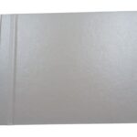 Livro de Honra Capa Dura Branco Metalizado – 25 Páginas A5 | 16x20cm – Delicadeza e Charme para Guardar os Melhores Momentos!