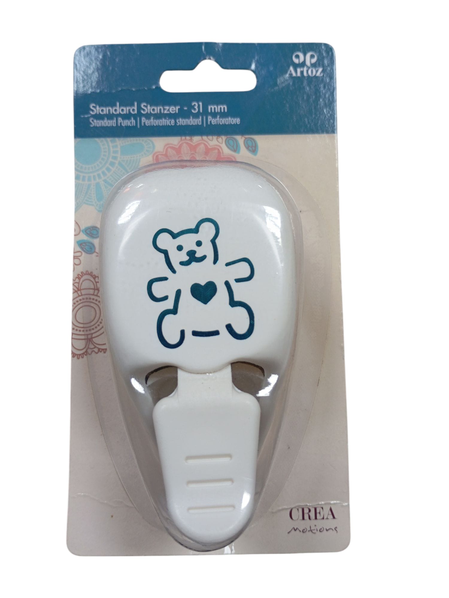91c09a4f-c823-40f5-9841-9bd7976b7077 Furador Artoz – Formato de Ursinho (31mm) 🧸– Corte Preciso para Papéis de Até 270g/m²! - Image 1