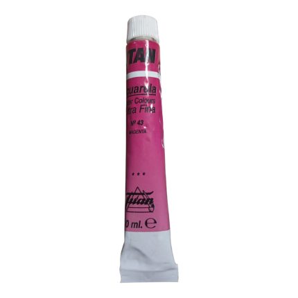 Aquarela Extra Fina Titan 10ml de alta pigmentação para pintura artística.