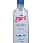 Cola Silicone 35g Acrilex – Alta Fixação para Artesanato e Uso Geral