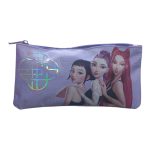 Estojo K-Pop Demon Hunters lilás com personagens